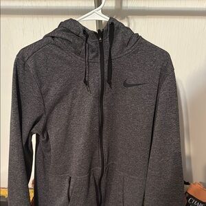 Nike Gray Zip-Up Hoodie